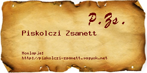 Piskolczi Zsanett névjegykártya